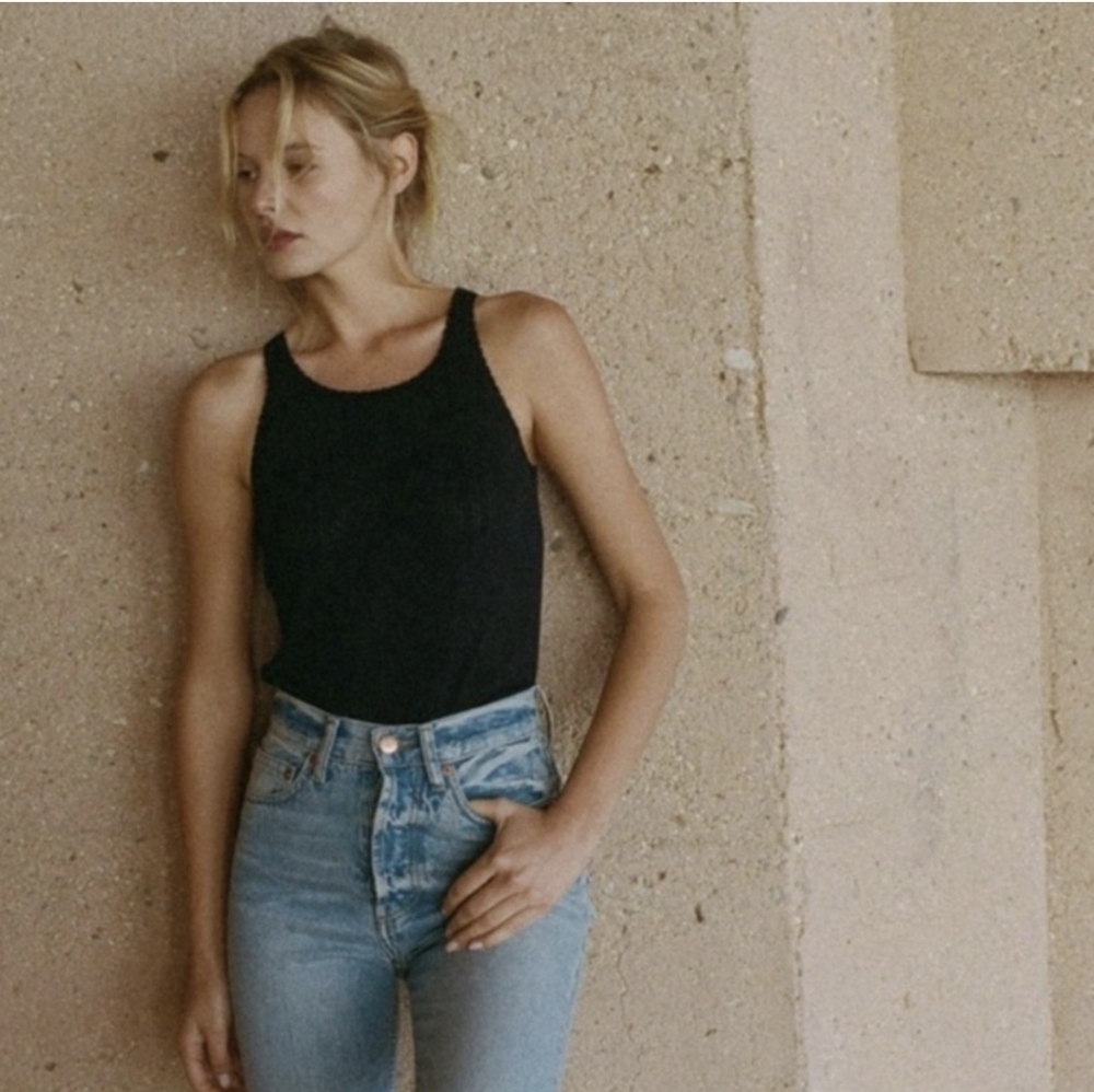 NWOT Dôen Seine Pointelle Tank